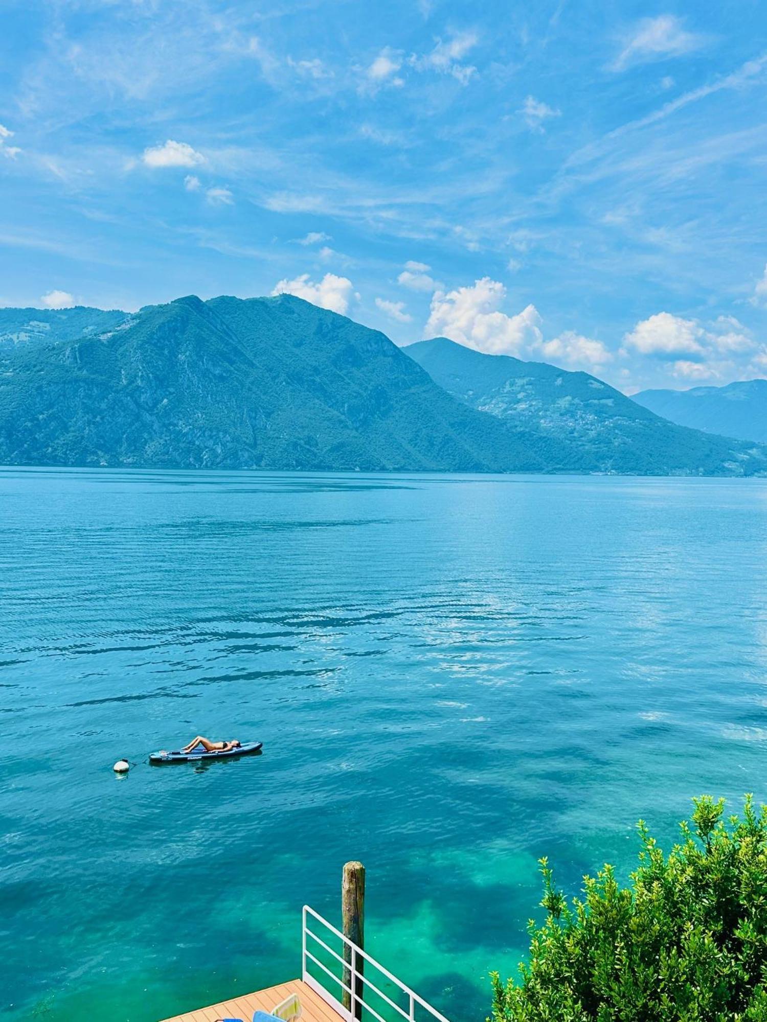 Direttamente Al Lago Apartments Marone Exteriör bild